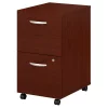 Bush Business Furniture Series C 2 Drawer Mobile File Cabinet in Mahogany - Assembled