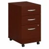 Bush Business Furniture Series C 3 Drawer Mobile File Cabinet in Mahogany - Assembled