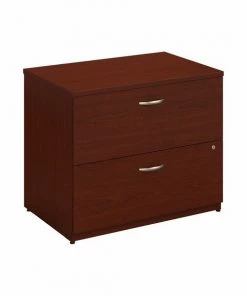 Bush Business Furniture Series C Lateral File Cabinet in Mahogany