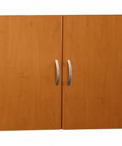 Bush Business Furniture Series C Collection Half-Height 2 Doors Kit in Natural Cherry
