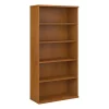 Bush Business Furniture Series C 36W 5 Shelf Bookcase in Natural Cherry