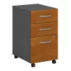 Bush Business Furniture Series C 3 Drawer Mobile File Cabinet in Natural Cherry - Assembled