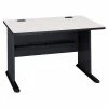 Bush Business Furniture Series A 48W Desk in Slate and White Spectrum