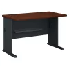 Bush Business Furniture Series A 48W Desk in Hansen Cherry and Galaxy