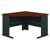 Bush Business Furniture Series A 48W Corner Desk in Hansen Cherry and Galaxy