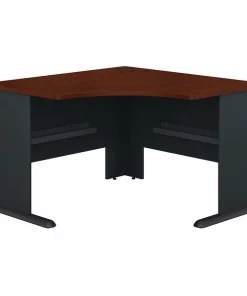 Bush Business Furniture Series A 48W Corner Desk in Hansen Cherry and Galaxy