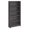 Bush Furniture Cabot Tall 5 Shelf Bookcase in Heather Gray