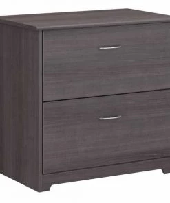 Bush Furniture Cabot 2 Drawer Lateral File Cabinet in Heather Gray