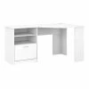Bush Furniture Cabot 60W Corner Desk W/ Storage in White