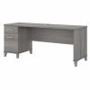Bush Furniture Somerset 72W Office Desk W/ Drawers in Platinum Gray