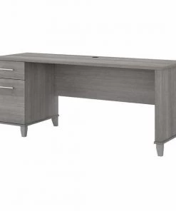 Bush Furniture Somerset 72W Office Desk W/ Drawers in Platinum Gray