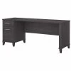 Bush Furniture Somerset 72W Office Desk W/ Drawers in Storm Gray