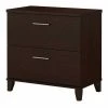 Bush Furniture Somerset 2 Drawer Lateral File Cabinet in Mocha Cherry