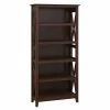 Bush Furniture Key West Tall 5 Shelf Bookcase in Bing Cherry