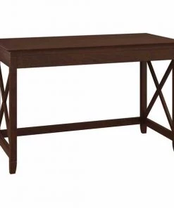 Bush Furniture Key West 48W Writing Desk in Bing Cherry