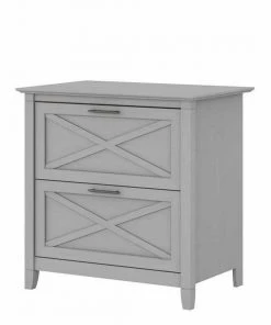 Bush Furniture Key West 2 Drawer Lateral File Cabinet in Cape Cod Gray