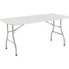 National Public Seating Interion® Plastic Folding Table, 30" x 60", White