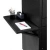 Global Equipment Side Shelf Kit For Computer Cabinet, Black, Set of 2