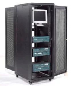 Global Equipment Network Server Data Rack Enclosure Cabinet, Vented Doors, 37U, Unassembled