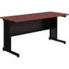 Global Equipment Interion 60"W Desk - Mahogany