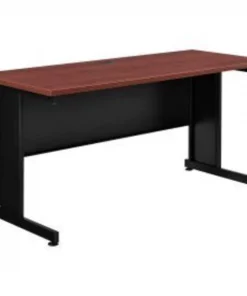 Global Equipment Interion 60"W Desk - Mahogany