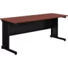 Global Equipment Interion 72"W Desk - Mahogany