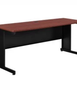 Global Equipment Interion 72"W Desk - Mahogany