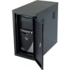 Global Equipment Security Computer CPU Enclosed Cabinet Side Car, Black