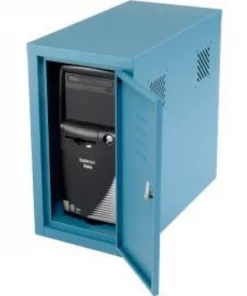 Global Equipment Computer CPU Cabinet Side Car, Blue