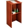 Global Equipment Interion Stand-Up Podium / Lectern, 23"W X 15-3 / 4"D X 45-7 / 8"H, Mahogany