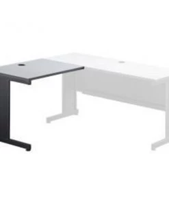 Global Equipment Interion 36"W Left Handed Return Table, Gray