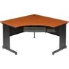 Global Equipment Interion 48"W Corner Desk - Cherry