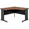Global Equipment Interion 48"W Corner Desk - Walnut