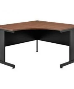 Global Equipment Interion 48"W Corner Desk - Walnut