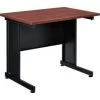 Global Equipment Interion 36" Desk - Mahogany