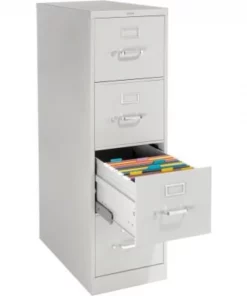 Hon Company HON¬Æ 25"D 4 Drawer Vertical File - Letter - Gray w/ Lock