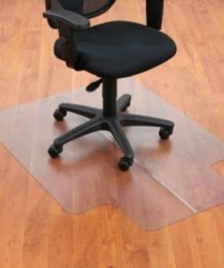 Aleco Interion® Office Chair Mat for Hard Floor - 36"W x 48"L with 20" x 10" Lip - Straight Edge