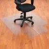 Aleco Interion® Office Chair Mat for Hard Floor - 45"W x 53"L with 25" x 12" Lip - Straight Edge