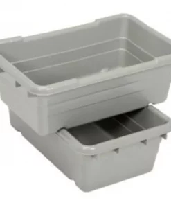 Akro-Mils Buckhorn Cross Stack Jumbo Lug 34305GRAY - 25"L x 16"W x 8-1/2"H Gray