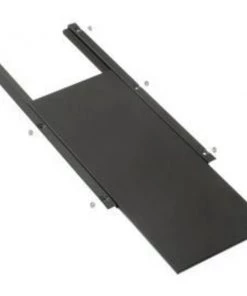 Global Equipment Sliding Mouse Tray For Mobile Computer Cabinets, Black