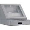 Global Equipment LCD Console Counter Top Security Computer Cabinet, Dark Gray
