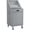 Global Equipment LCD Mobile Console Computer Cabinet, Dark Gray