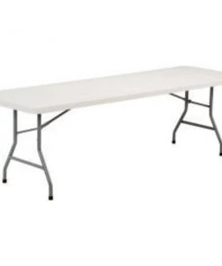 National Public Seating Interion® Plastic Folding Table, 30" x 96", White