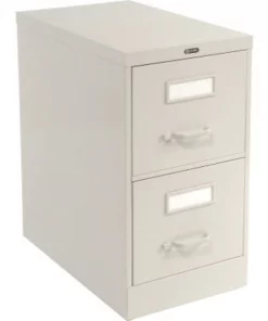 Gec Global‚Ñ¢ Vertical File Letter Size 2 Drawer 25"D, Light Gray