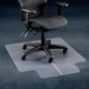 Aleco Interion® Office Chair Mat for Carpet - 36"W x 48"L with 20" x 10" Lip - Straight Edge