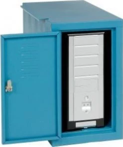 Global Equipment Computer CPU Cabinet Side Car, Blue