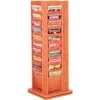 Wooden Mallet 40 Pocket Revolving Floor Display Medium Oak