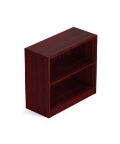 Gec Offices To Go 1 Shelf Bookcase in Mahogany - Executive Modular Furniture