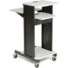Global Equipment Projector Presentation Cart - Gray/Black