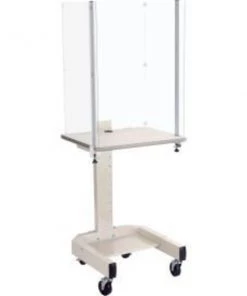 Testrite Instrument Co. Inc. GEC™ Clear PETG Plastic Protective Shield For Mobile Computer Cart 309235BK/BG